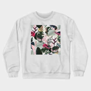 Hawaiian Jungle IV Tropical Flowers & Foliage Crewneck Sweatshirt